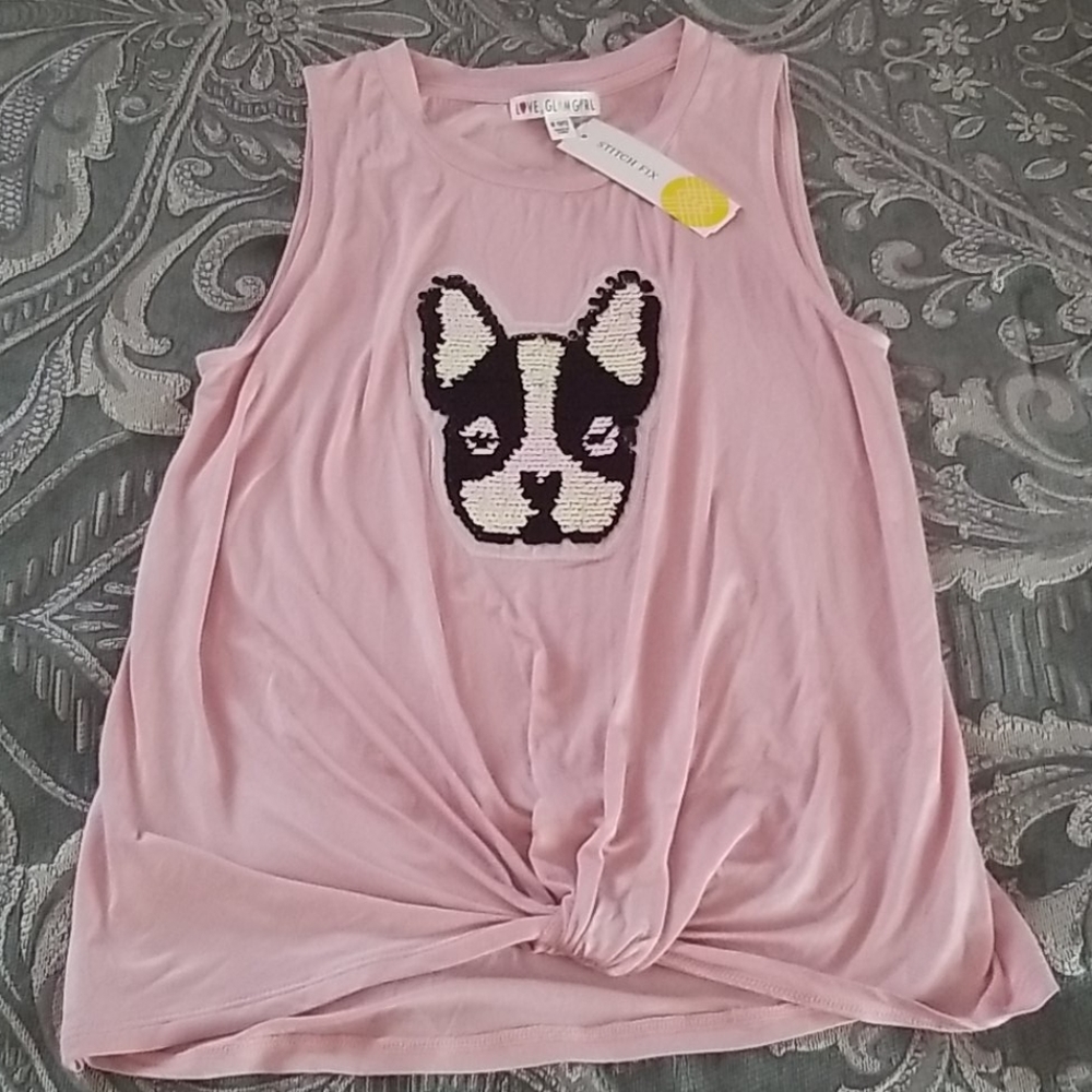 Flippable Sequins Kid's Tank NWT